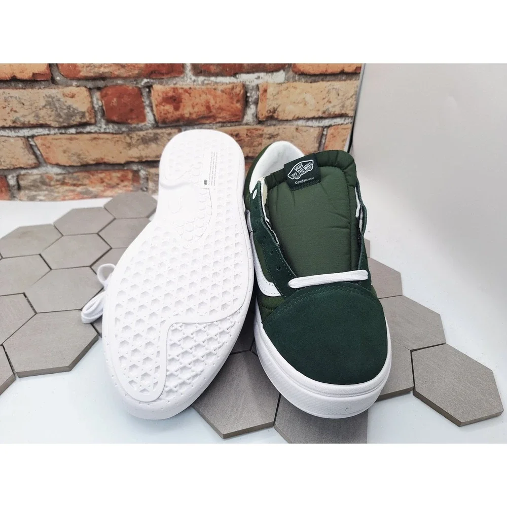 Vans OTW Old Skool Over CC Green White Skate Shoes VN0A7Q5EDGY Men Sz‎ 10 Chunky